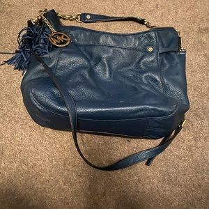 michaels kors navy blue purse